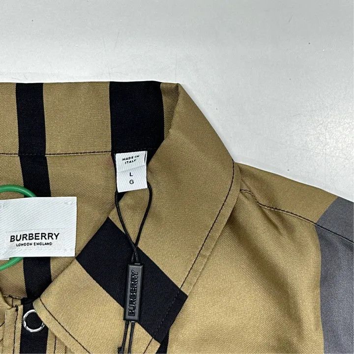 Burberry Burberry Plaid Button-up Silk Shirt Size US L / EU 52-54 / 3 - 3 Thumbnail