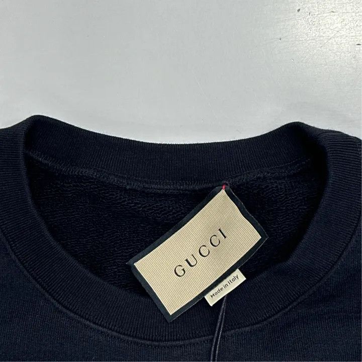 Gucci Gucci Black Apple Graphic Long Sleeve Sweatshirt Size US M / EU 48-50 / 2 - 2 Thumbnail
