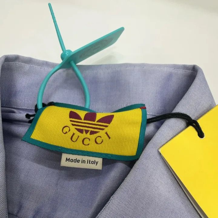 Gucci Gucci x Adidas SS23 Logo Embroidered Shirt Size US M / EU 48-50 / 2 - 2 Thumbnail