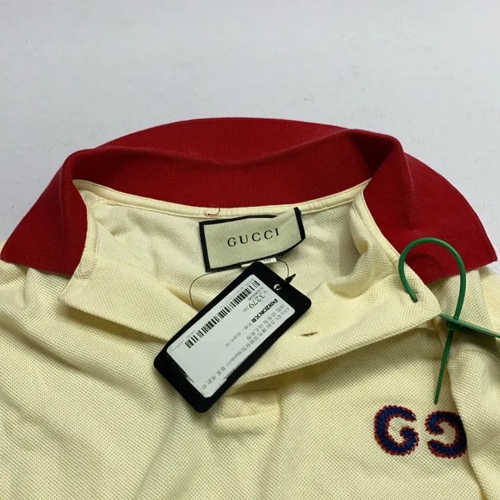 Gucci Gucci Colorblock Logo Short Sleeve Polo Shirt Size US M / EU 48-50 / 2 - 8 Thumbnail