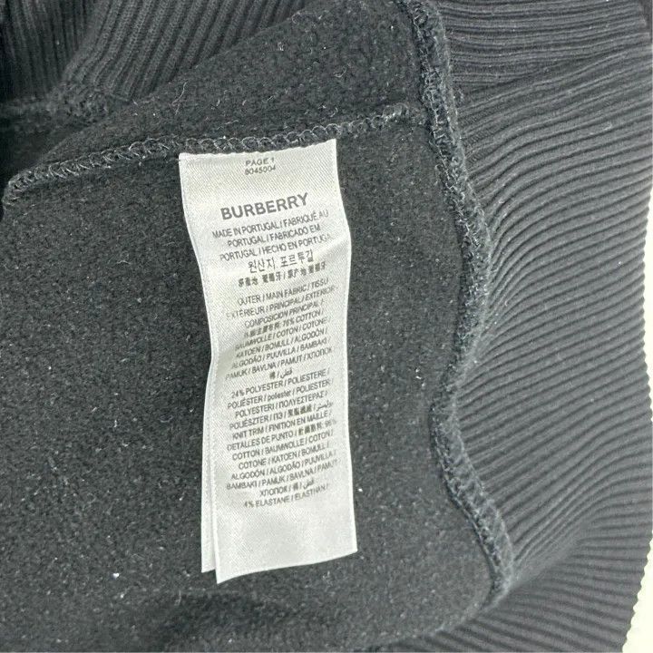 Burberry Burberry Black Hooded Sweatshirt for Men Size US M / EU 48-50 / 2 - 2 Thumbnail