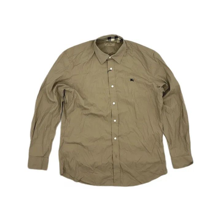Burberry Burberry Logo Embroidered Long Sleeve Shirt Size US L / EU 52-54 / 3 - 2 Thumbnail