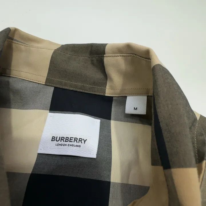 Burberry Burberry Printed Check Stretch Long Sleeve Shirt Size US M / EU 48-50 / 2 - 5 Thumbnail