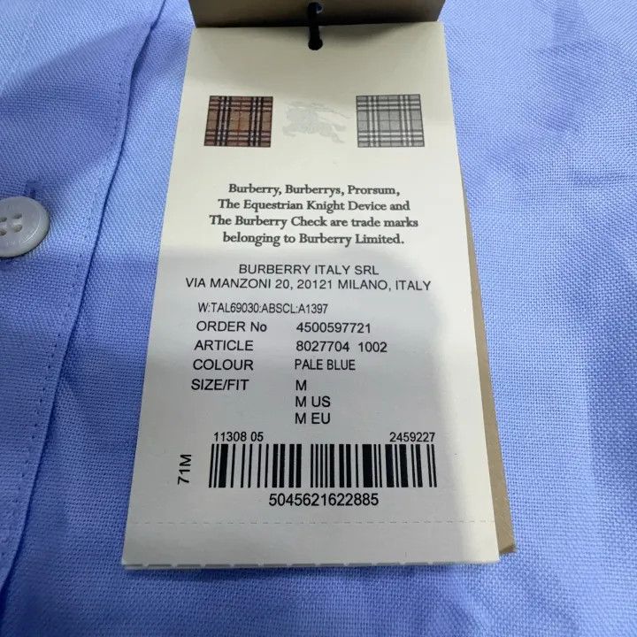 Burberry Burberry Casual Solid Long Sleeve Shirt Size US M / EU 48-50 / 2 - 11 Thumbnail