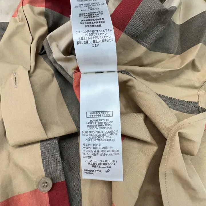 Burberry Burberry Check Pattern Casual Short Sleeve Shirt Size US XXL / EU 58 / 5 - 3 Thumbnail