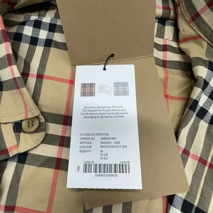 Burberry Burberry Patch Logo Short Sleeve Shirt Brown Size US M / EU 48-50 / 2 - 11 Thumbnail