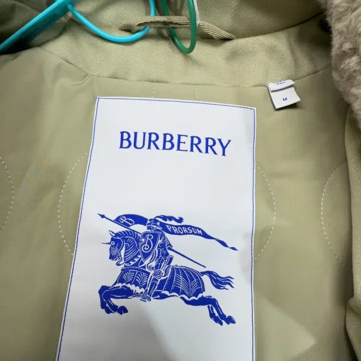 Burberry Burberry Green Wool Collar Jacket Size US M / EU 48-50 / 2 - 2 Thumbnail
