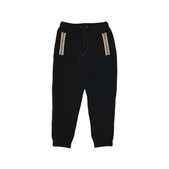 Burberry Burberry Black Striped Organic Cotton Joggers Size US 26 / EU 42 - 2 Thumbnail