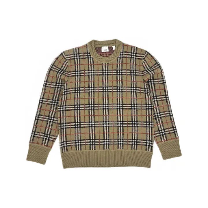Burberry Burberry Classic Plaid Crew Neck Sweater Size US M / EU 48-50 / 2 - 2 Thumbnail