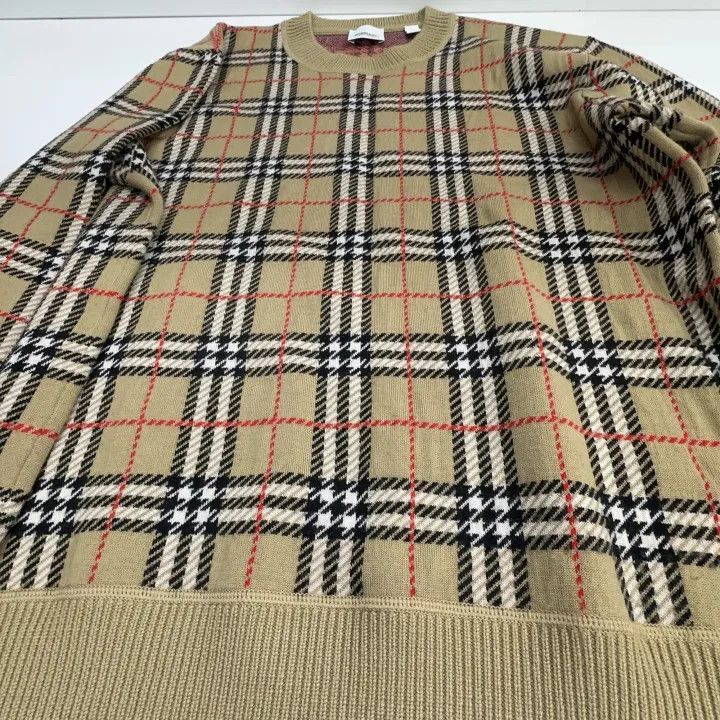 Burberry Burberry Classic Plaid Crew Neck Sweater Size US M / EU 48-50 / 2 - 7 Thumbnail