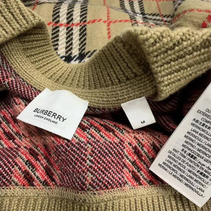 Burberry Burberry Classic Plaid Crew Neck Sweater Size US M / EU 48-50 / 2 - 4 Thumbnail