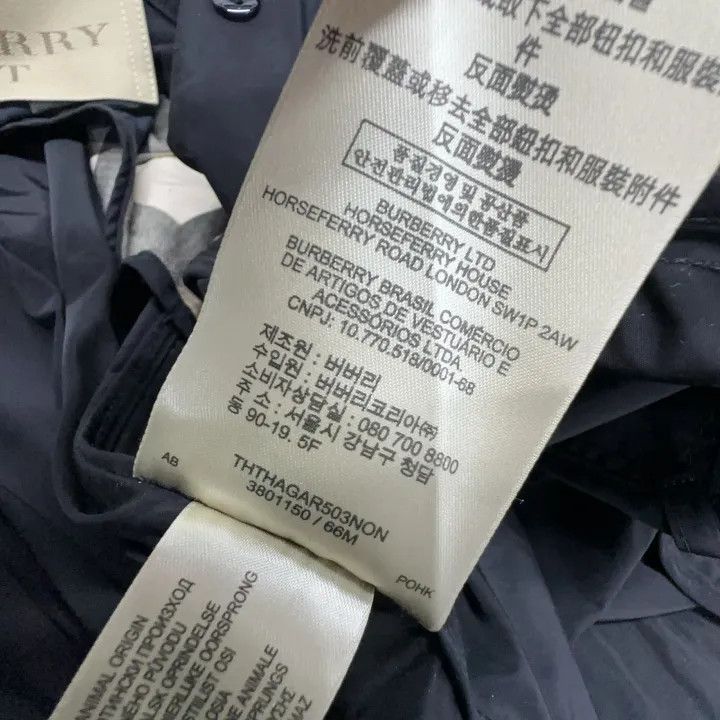 Burberry Burberry Brit Black Double-Breasted Trench Coat Size US XS / EU 42 / 0 - 4 Thumbnail