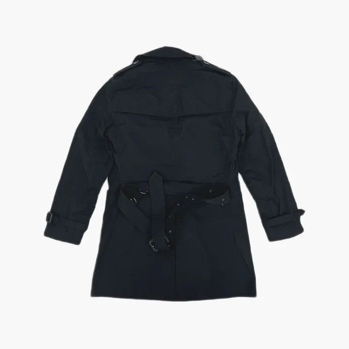 Burberry Burberry Brit Black Double-Breasted Trench Coat Size US XS / EU 42 / 0 - 3 Thumbnail