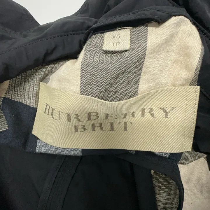 Burberry Burberry Brit Black Double-Breasted Trench Coat Size US XS / EU 42 / 0 - 5 Thumbnail