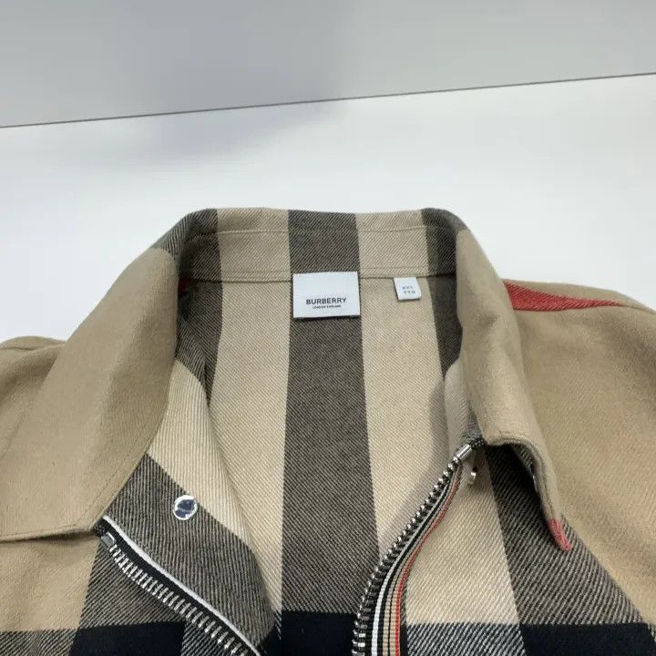 Burberry Burberry Check Wool Zip Jacket for Men Size US XXL / EU 58 / 5 - 6 Thumbnail
