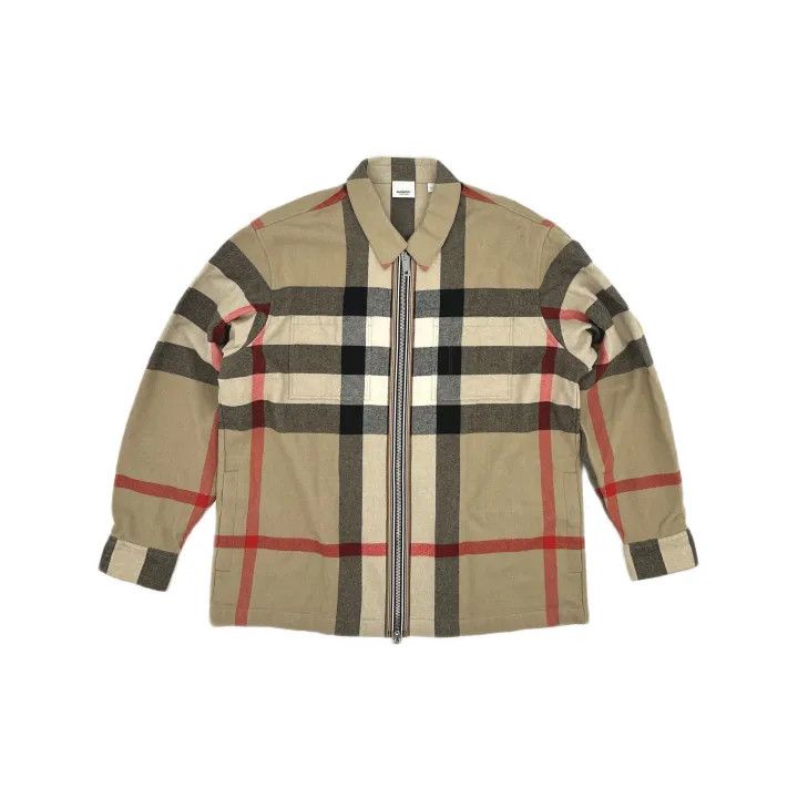 Burberry Burberry Check Wool Zip Jacket for Men Size US XXL / EU 58 / 5 - 2 Thumbnail