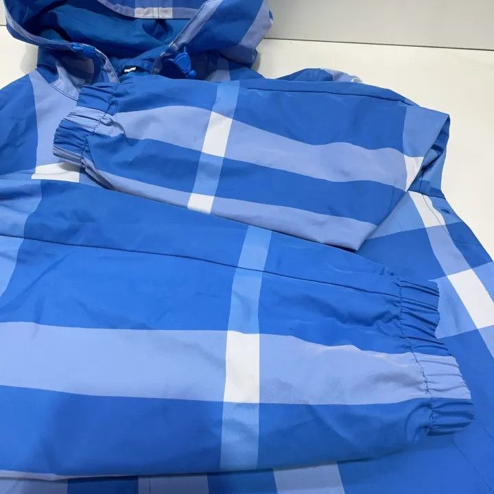 Burberry Burberry Blue Check Hooded Jacket Size US M / EU 48-50 / 2 - 8 Thumbnail