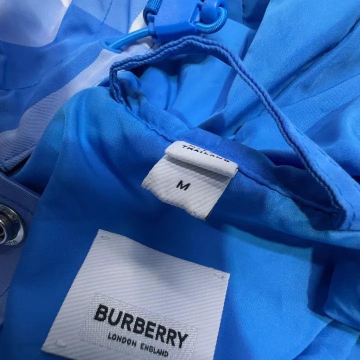 Burberry Burberry Blue Check Hooded Jacket Size US M / EU 48-50 / 2 - 5 Thumbnail