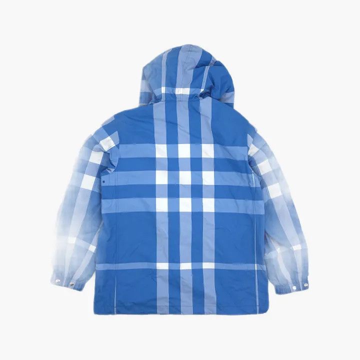 Burberry Burberry Blue Check Hooded Jacket Size US M / EU 48-50 / 2 - 3 Thumbnail