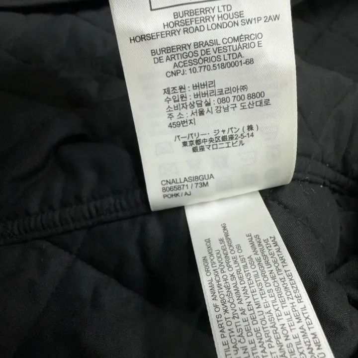 Burberry Burberry Solid Black Quilted Cotton Jacket Size US L / EU 52-54 / 3 - 4 Thumbnail
