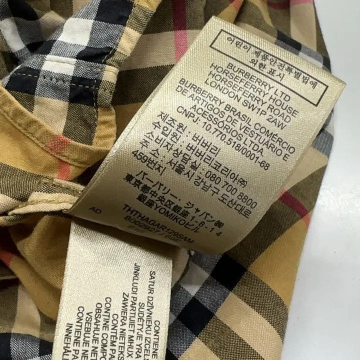 Burberry Burberry Check Pattern Short Sleeve Shirt Size US M / EU 48-50 / 2 - 4 Thumbnail