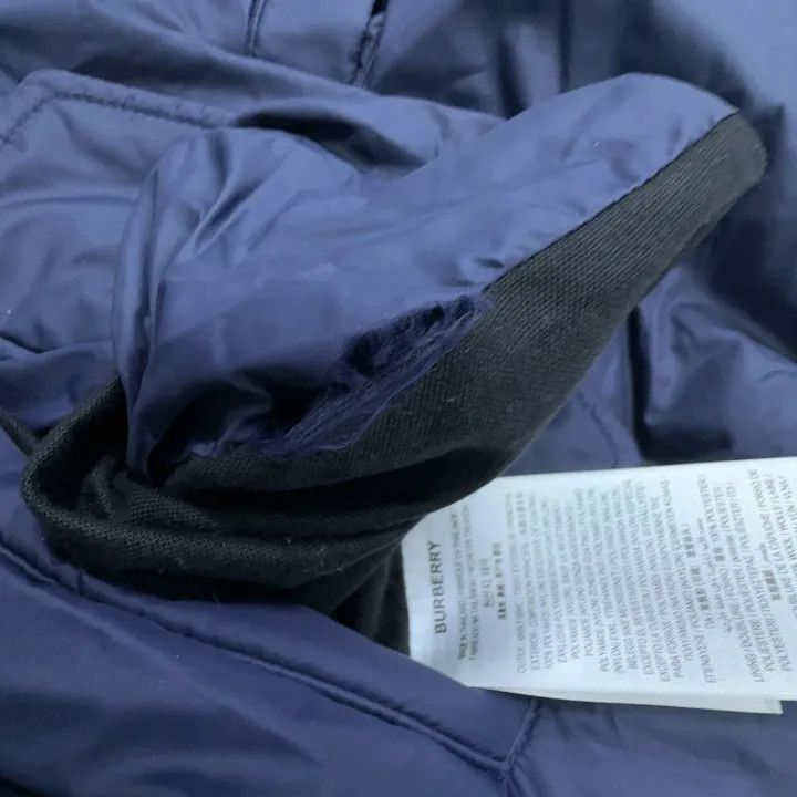 Burberry Burberry Men's Hooded Down Jacket Navy Blue Size US XXL / EU 58 / 5 - 4 Thumbnail