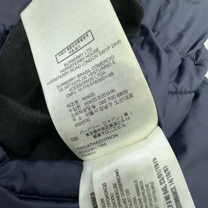 Burberry Burberry Men's Hooded Down Jacket Navy Blue Size US XXL / EU 58 / 5 - 2 Thumbnail