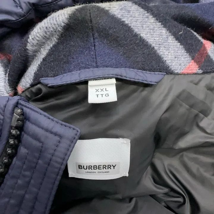 Burberry Burberry Men's Hooded Down Jacket Navy Blue Size US XXL / EU 58 / 5 - 3 Thumbnail
