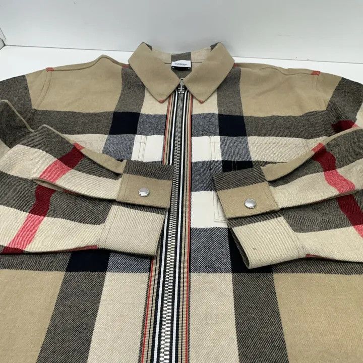 Burberry Burberry Striped Pattern Jacket in Brown Size US XL / EU 56 / 4 - 6 Thumbnail