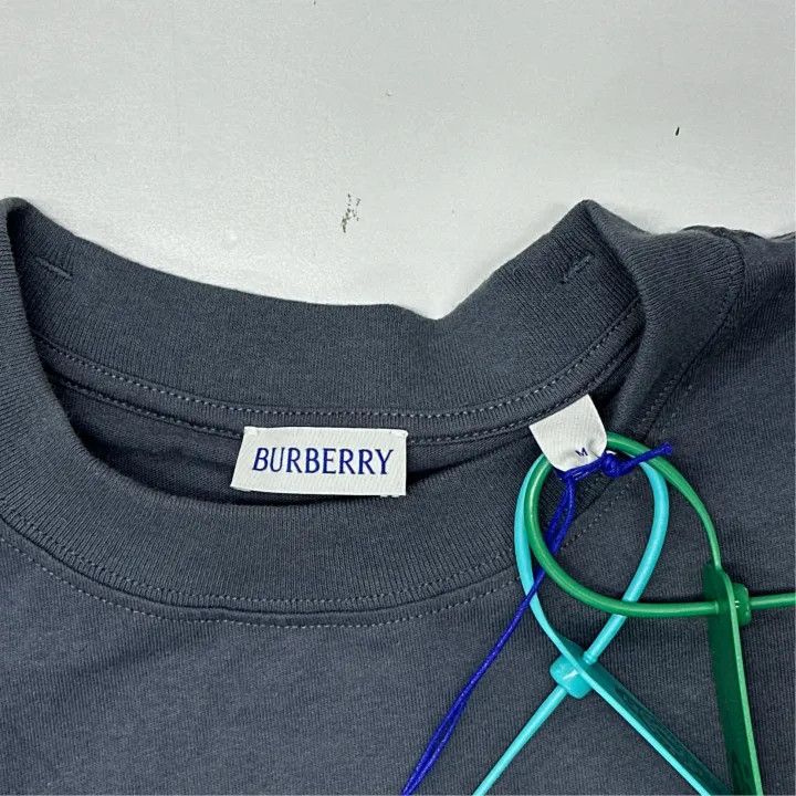 Burberry Burberry SS25 Logo Embroidered T-Shirt for Men Size US M / EU 48-50 / 2 - 2 Thumbnail
