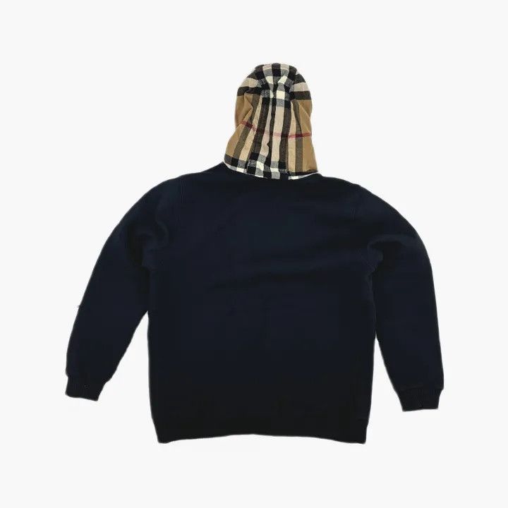 Burberry Burberry Black Check Hooded Sweatshirt Size US L / EU 52-54 / 3 - 3 Thumbnail
