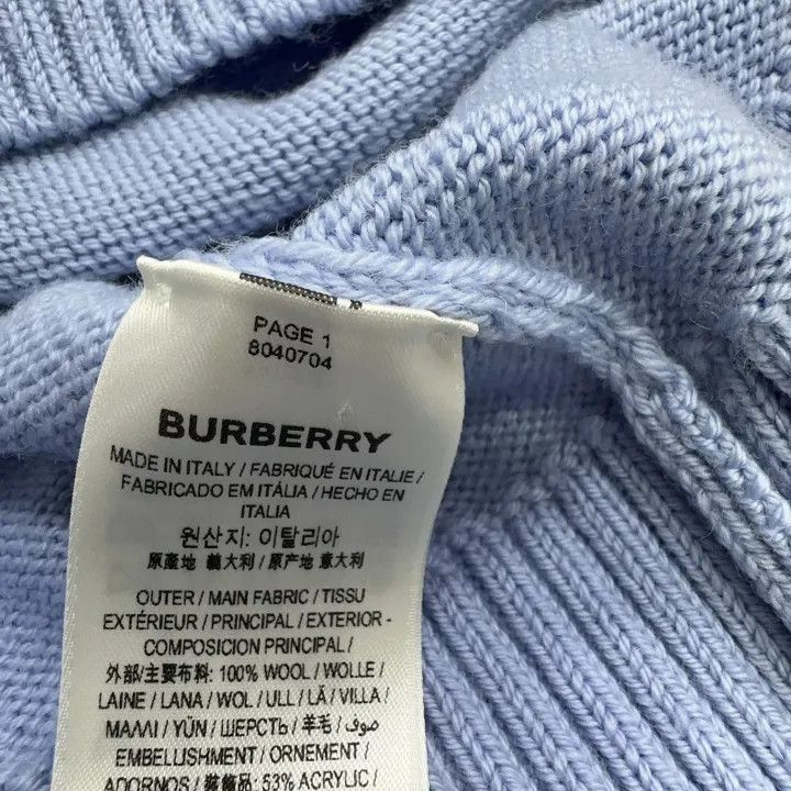 Burberry Burberry Ocean Sketch Embroidered Wool Sweater Size US L / EU 52-54 / 3 - 2 Thumbnail