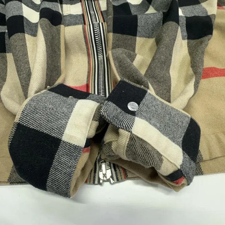 Burberry Burberry Checked Wool Zip Jacket for Men Size US L / EU 52-54 / 3 - 8 Thumbnail