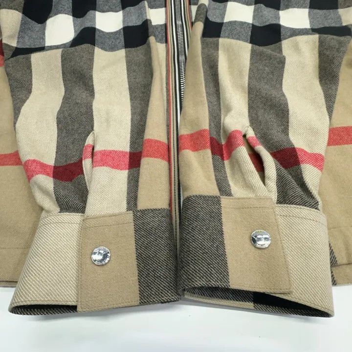 Burberry Burberry Checked Wool Zip Jacket for Men Size US L / EU 52-54 / 3 - 7 Thumbnail