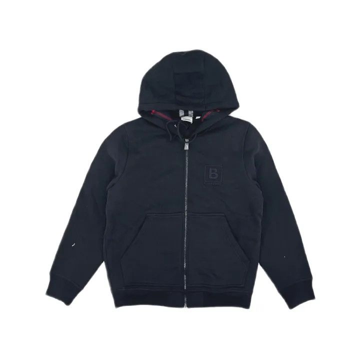 Burberry Burberry Navy Logo Print Hoodie Jacket Size US M / EU 48-50 / 2 - 2 Thumbnail