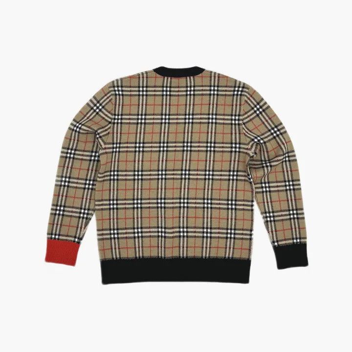 Burberry Burberry Wool Logo Check Sweater for Men Size US M / EU 48-50 / 2 - 3 Thumbnail