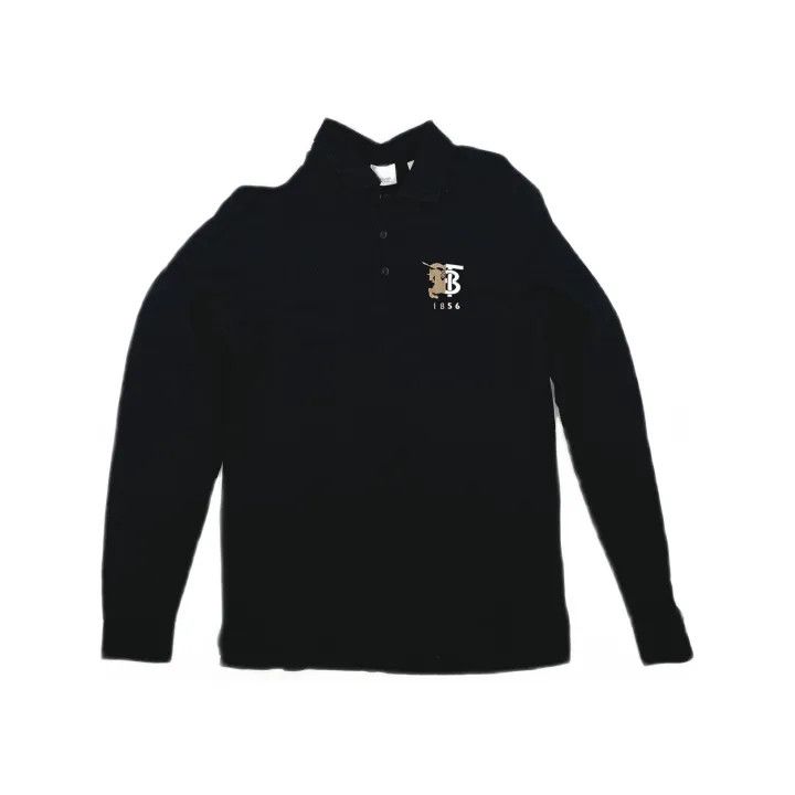 Burberry Burberry Logo Detail Black Polo Shirt for Men Size US S / EU 44-46 / 1 - 2 Thumbnail