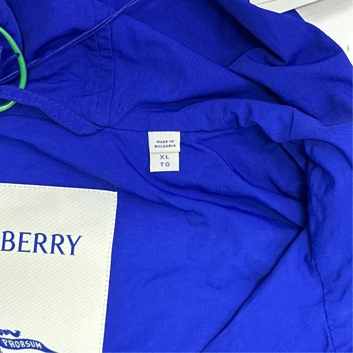 Burberry Burberry Blue Hooded Jacket with Logo Size US XL / EU 56 / 4 - 3 Thumbnail
