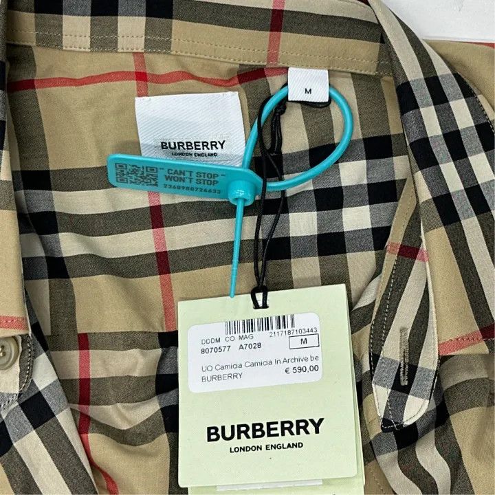 Burberry Burberry Classic Check Long Sleeve Shirt Size US M / EU 48-50 / 2 - 2 Thumbnail