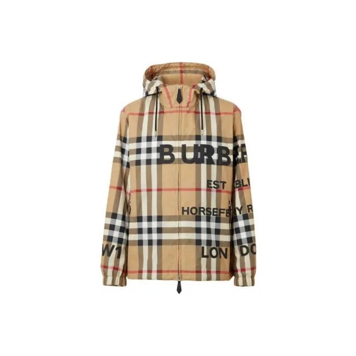 Burberry Burberry Logo Hooded Zip Jacket for Men Size US L / EU 52-54 / 3 - 2 Thumbnail