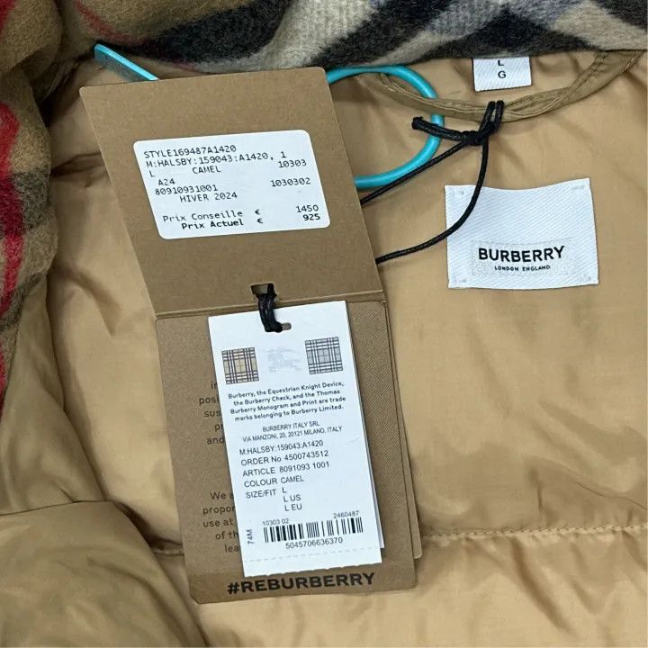 Burberry Burberry Hooded Quilted Down Jacket for Men Size US L / EU 52-54 / 3 - 2 Thumbnail