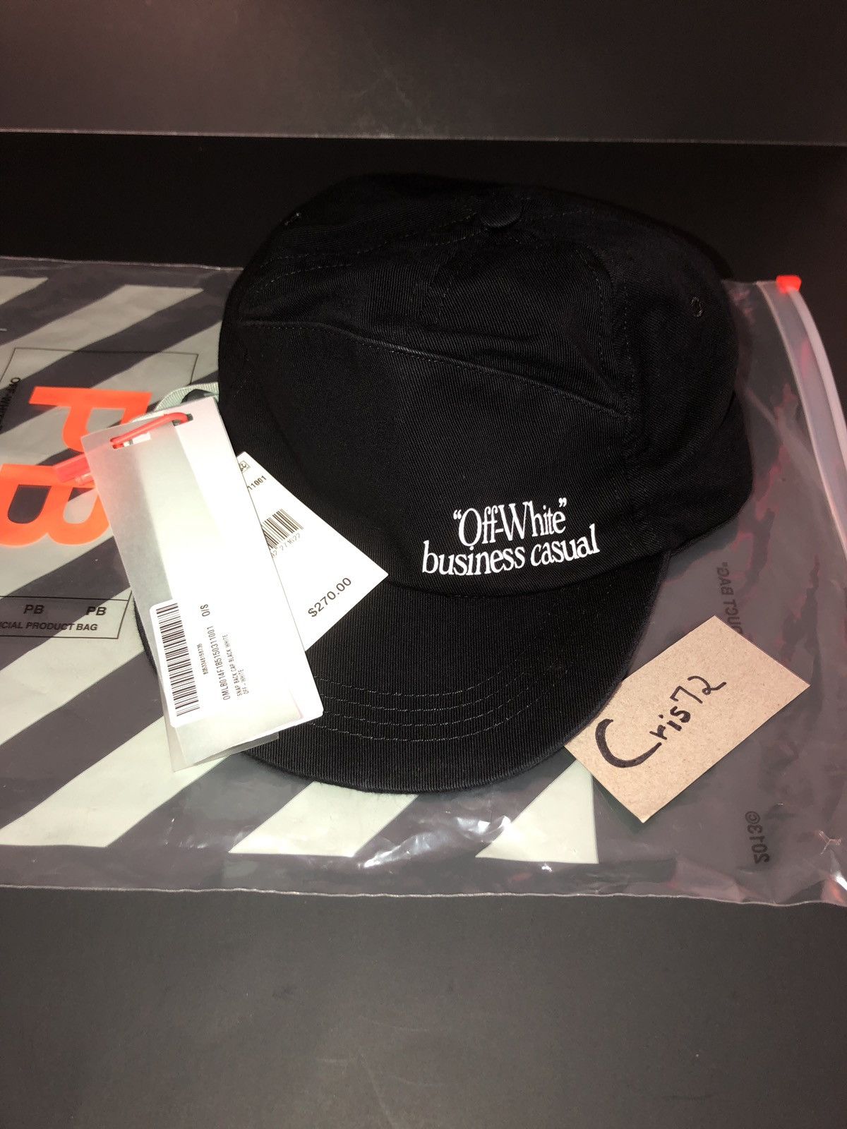 Off white business casual hat best sale