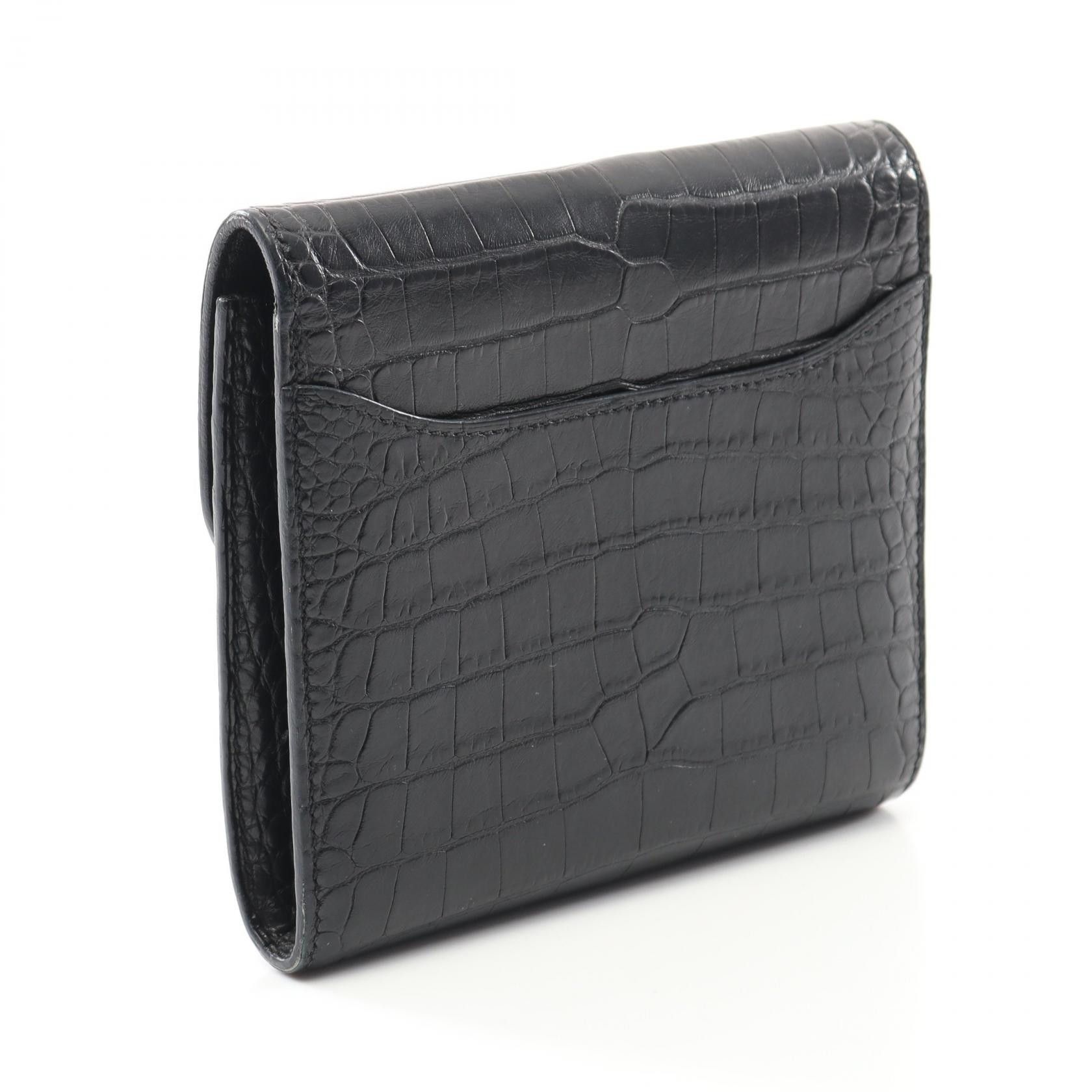 Hermes Hermes Hermes Constance Compact Alligator Mat Wallet Others Short Wallet Stamp A (2017) Size ONE SIZE - 2 Thumbnail