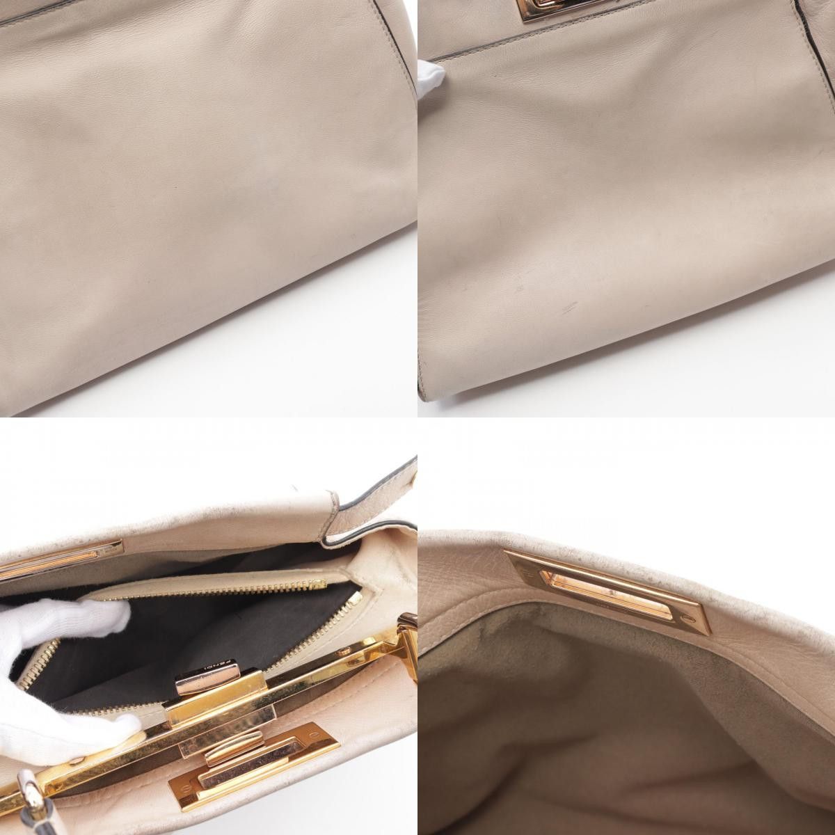 Fendi Fendi Fendi Peekaboo Regular Selleria Leather Handbag Leather Handbag 8BN290 Size ONE SIZE - 10 Thumbnail