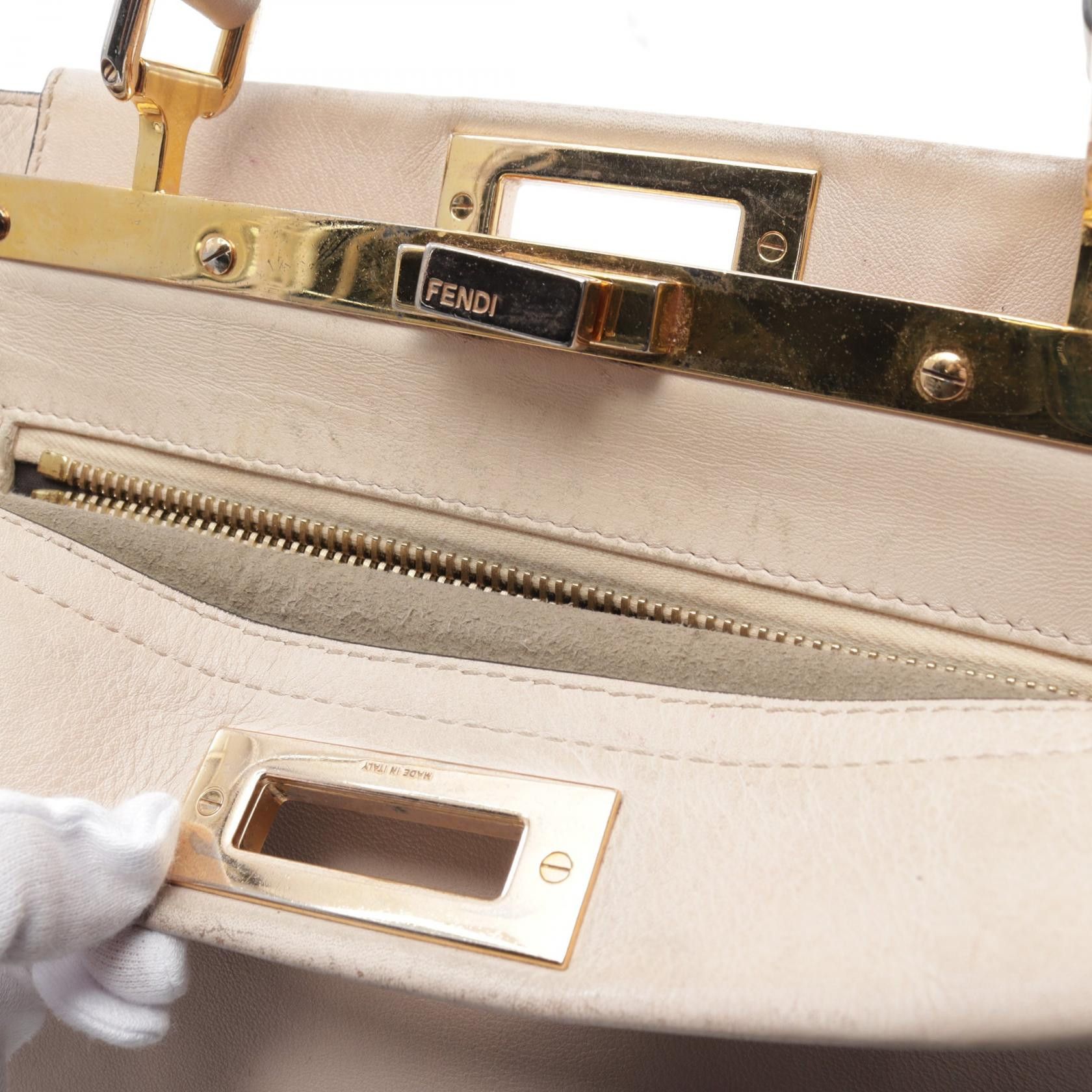 Fendi Fendi Fendi Peekaboo Regular Selleria Leather Handbag Leather Handbag 8BN290 Size ONE SIZE - 8 Thumbnail