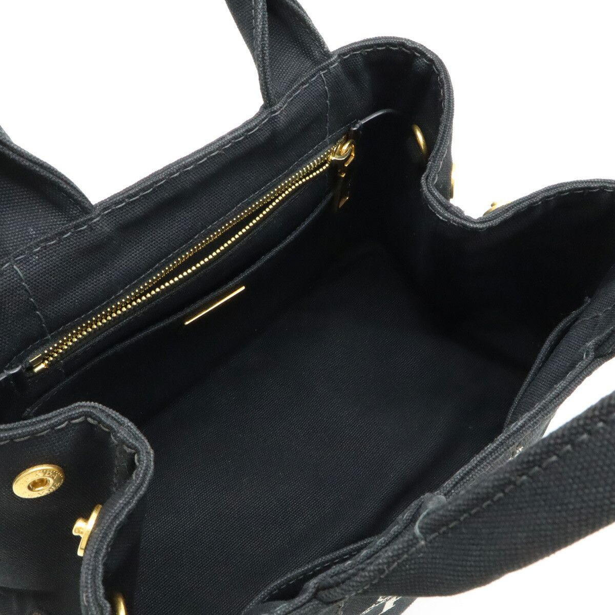 Prada Prada Prada Canapa Canvas Handbag Canvas Tote Bag 1BG439 Size ONE SIZE - 5 Thumbnail