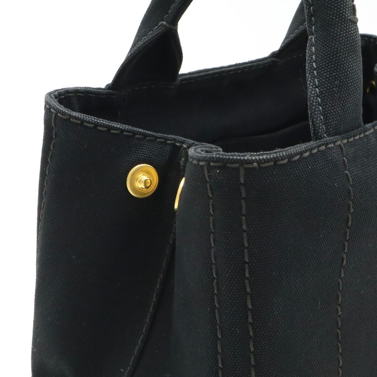Prada Prada Prada Canapa Canvas Handbag Canvas Tote Bag 1BG439 Size ONE SIZE - 6 Thumbnail