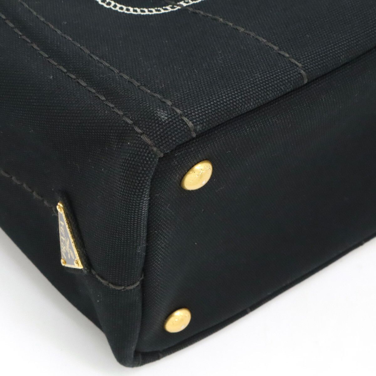 Prada Prada Prada Canapa Canvas Handbag Canvas Tote Bag 1BG439 Size ONE SIZE - 3 Thumbnail