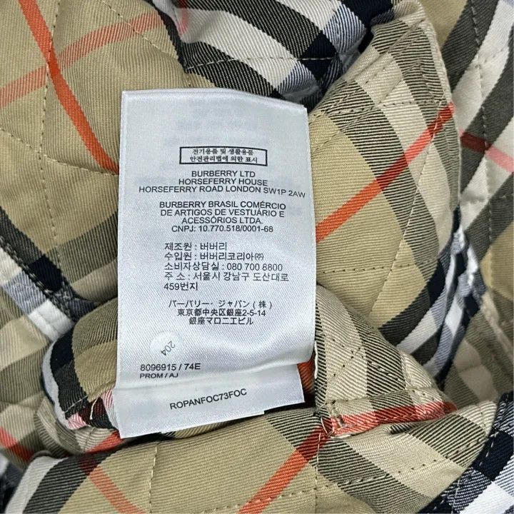 Burberry Burberry Black Logo Quilted Long Sleeve Jacket Size US M / EU 48-50 / 2 - 2 Thumbnail