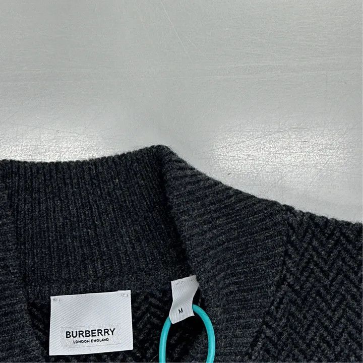 Burberry Burberry Herringbone Wool Blend Flight Jacket Size US M / EU 48-50 / 2 - 3 Thumbnail